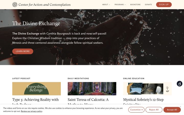 Screenshot of cac.org