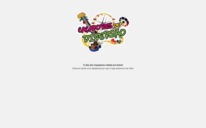 Screenshot of cacadoresdediversao.com