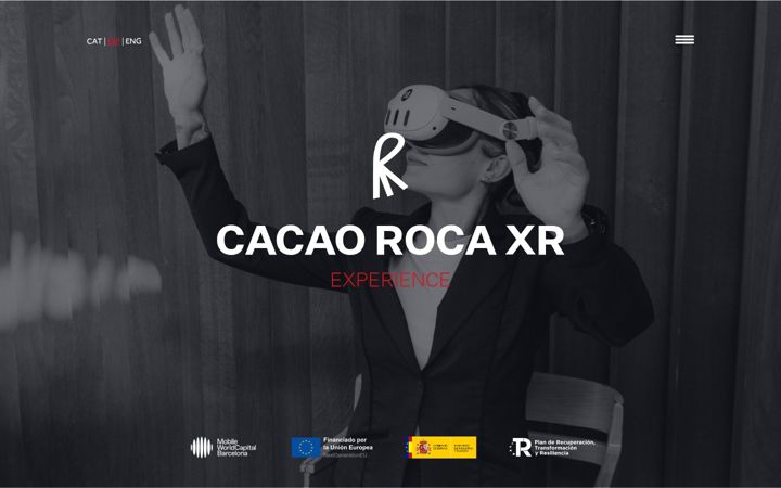 Screenshot of cacaoroca-xrexperience.com