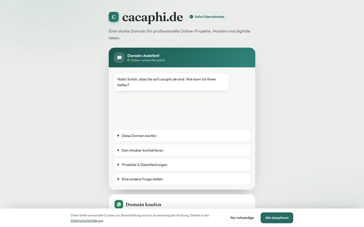 Screenshot ta' cacaphi.de