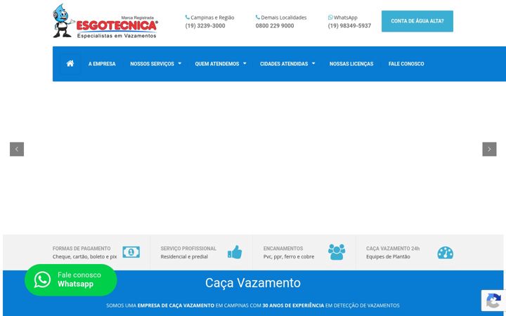 Screenshot van cacavazamento.net.br
