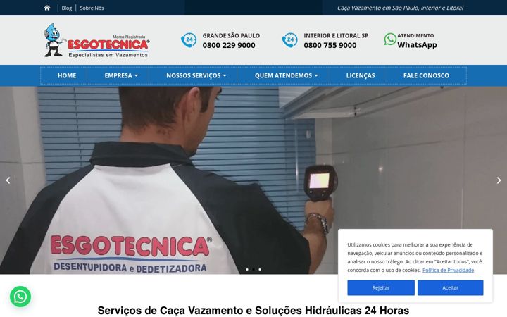 Snimka zaslona za cacavazamento.srv.br
