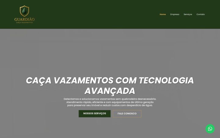 Screenshot του cacavazamentosguardiao.com.br