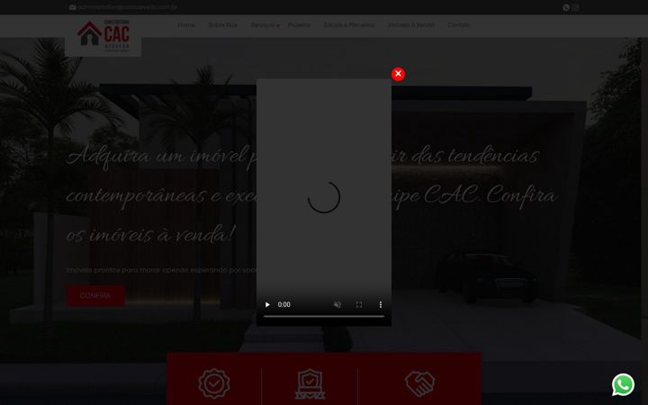 Screenshot van cacazevedo.com.br