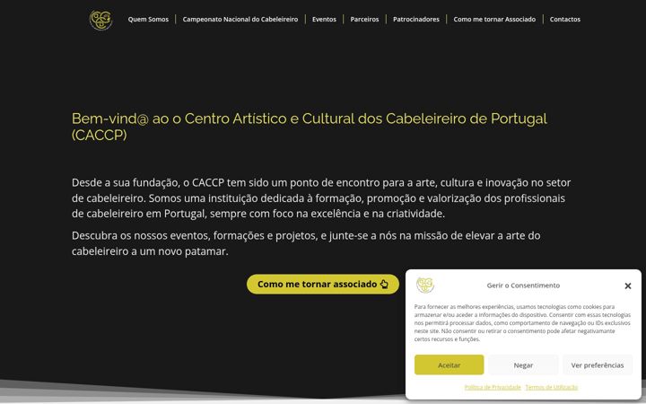 Screenshot of caccp.pt