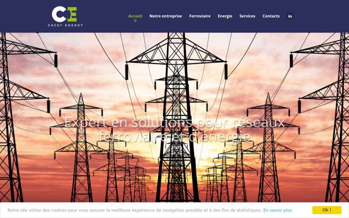 Screenshot of cacef-energy.com