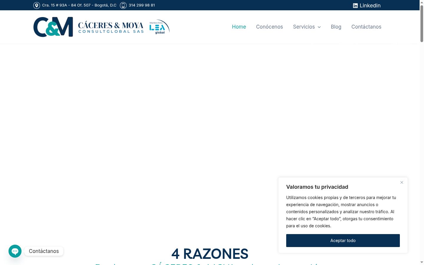 Screenshot tal-banner tal-kunsens muri qabel kwalunkwe interazzjoni