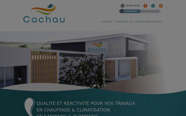 Screenshot von cachau.fr
