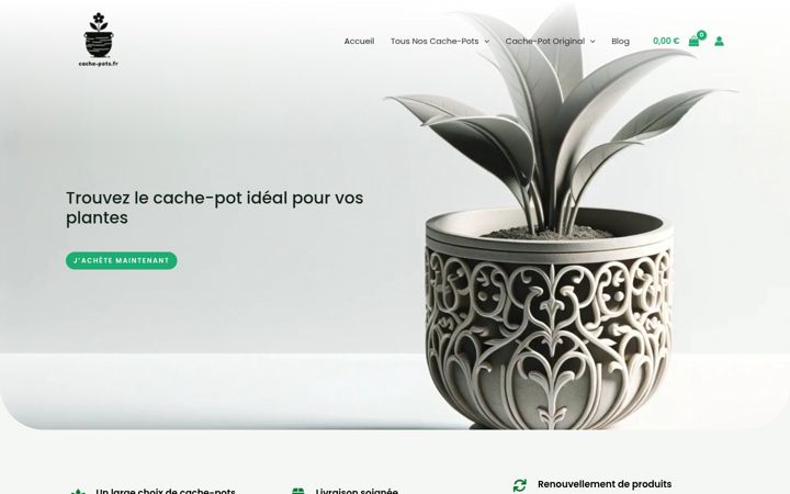 Screenshot of cache-pots.fr