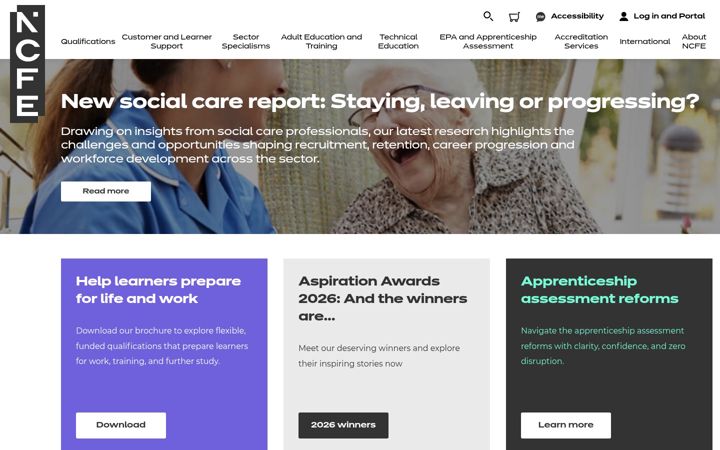 Screenshot of cache.org.uk