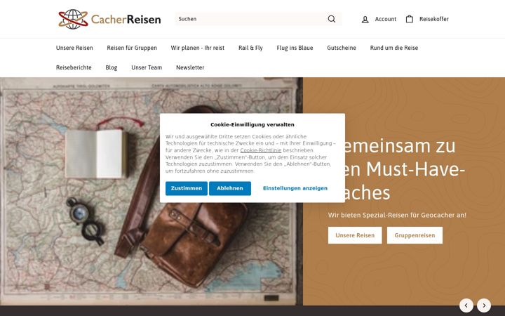Screenshot of cacher-reisen.com