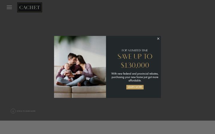 Screenshot of cachethomes.com