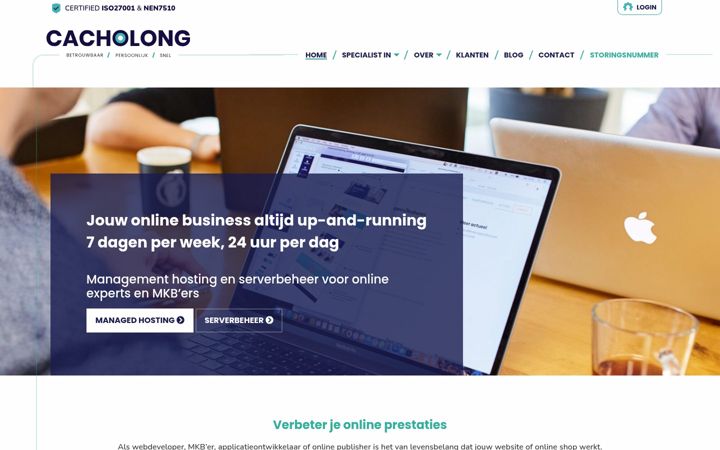 Screenshot of cacholong.nl