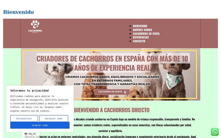 Screenshot di cachorrosdirectoenventa.es