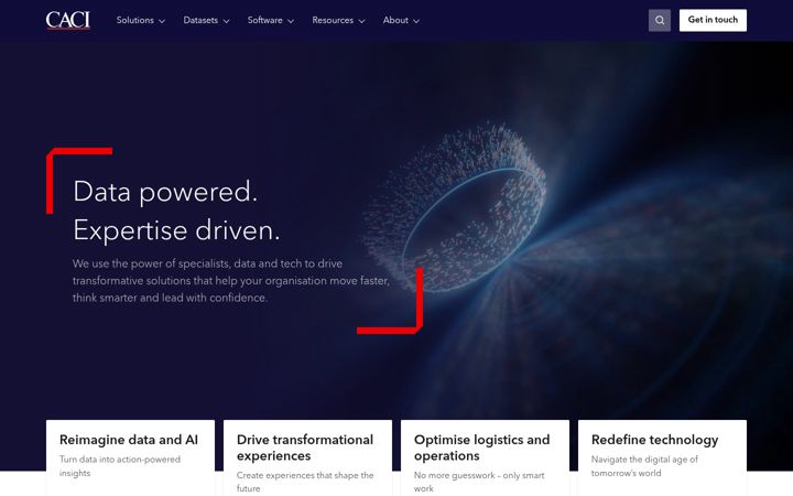 Screenshot of caci.co.uk