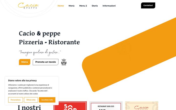 Screenshot of cacioepeppe.it