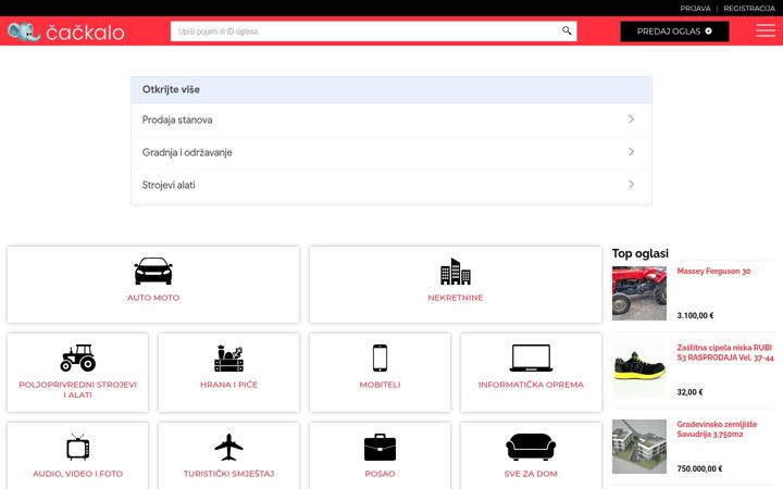Screenshot of cackalo.hr