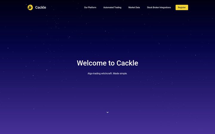 Screenshot of cackle.io