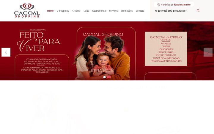 Screenshot of cacoalshopping.com