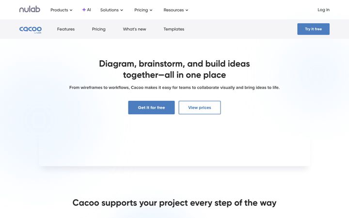 Screenshot of cacoo.com
