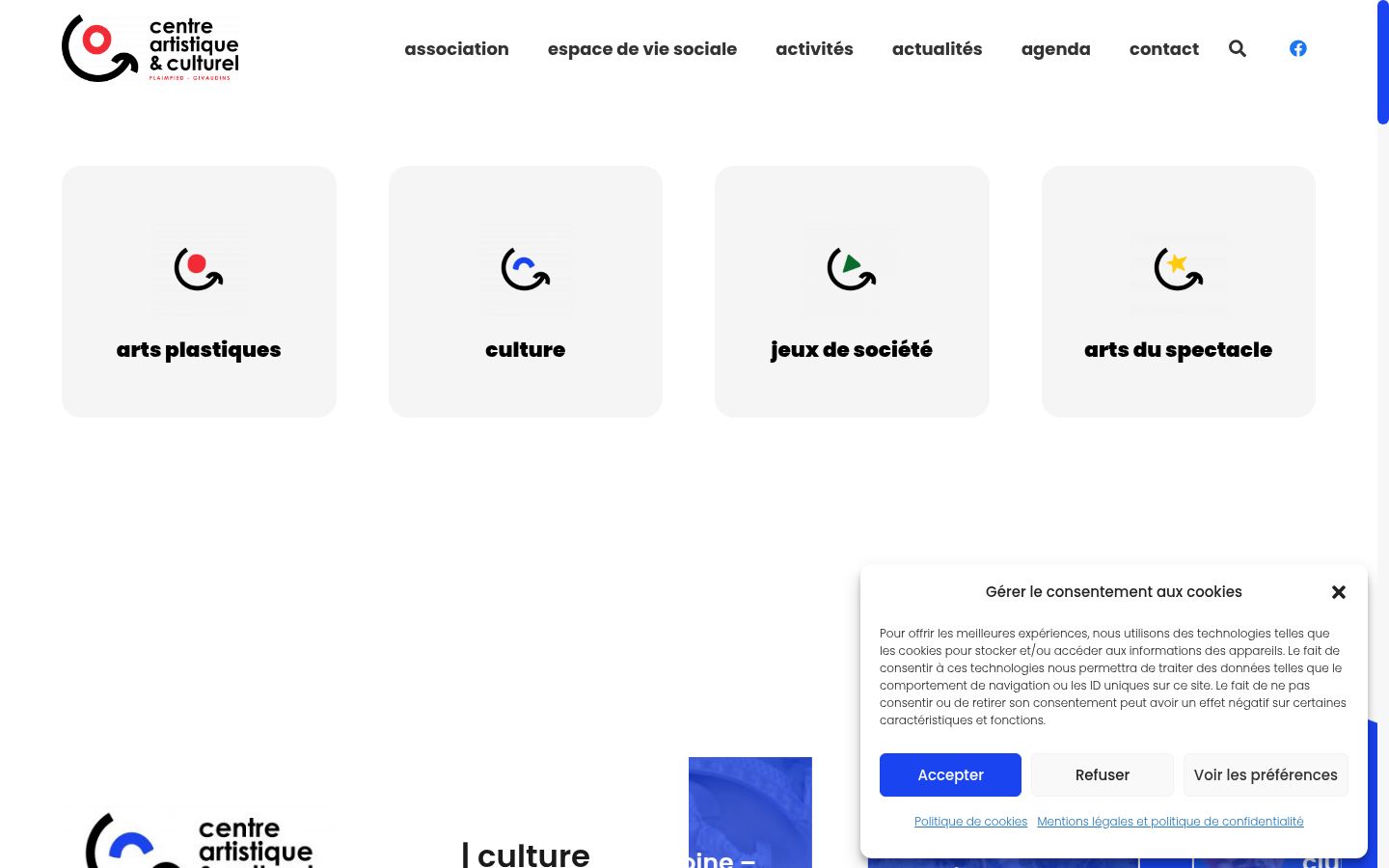 Screenshot des Einwilligungsbanners vor jeglicher Interaktion