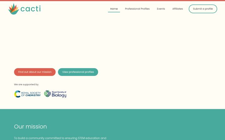 Screenshot of cacti.org.uk