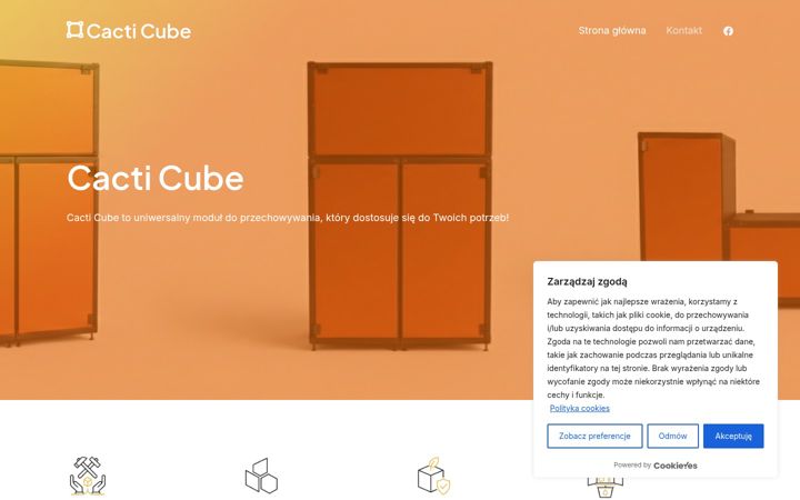 Skärmbild av cacticube.pl
