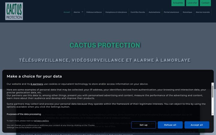Screenshot von cactus-protection.fr