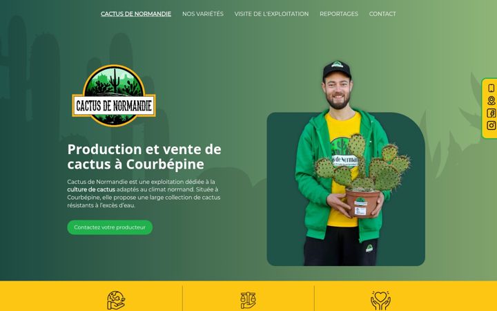 Screenshot of cactusdenormandie.fr