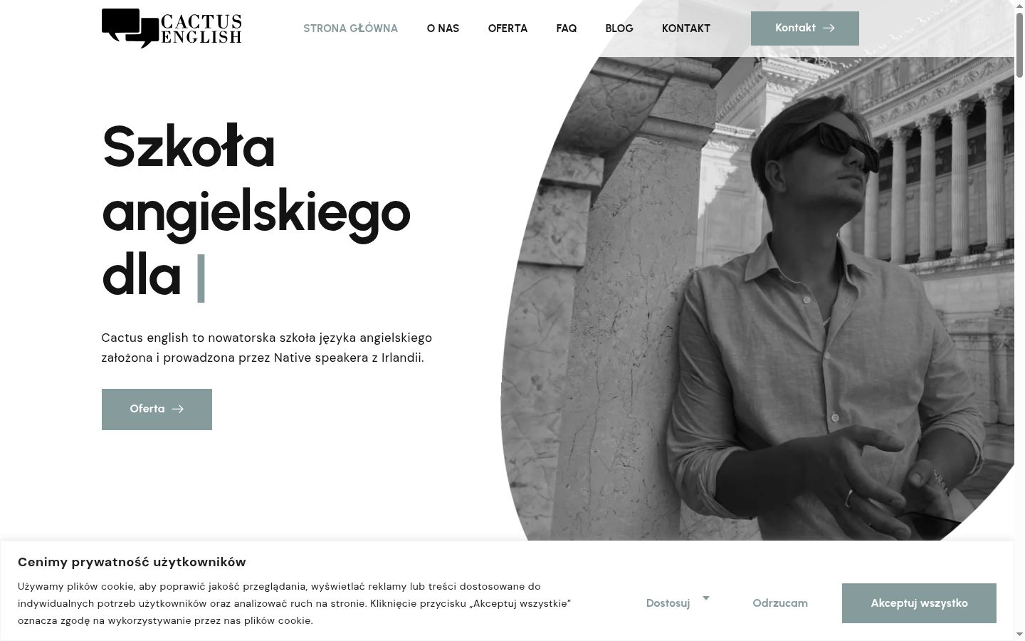 Screenshot tal-banner tal-kunsens muri qabel kwalunkwe interazzjoni