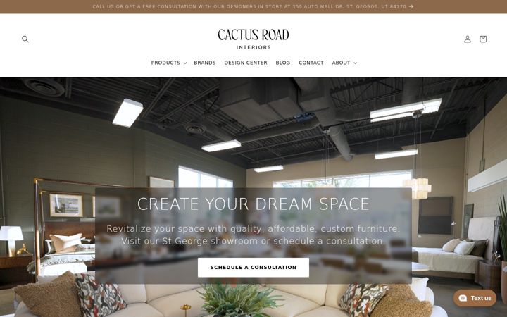 Screenshot of cactusrdinteriors.com