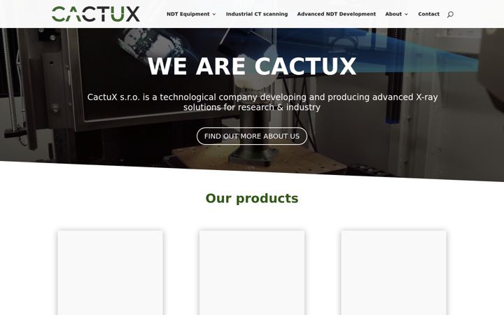 Zrzut ekranu cactux.cz