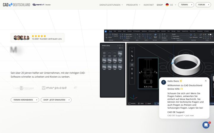 Screenshot di cad-deutschland.de