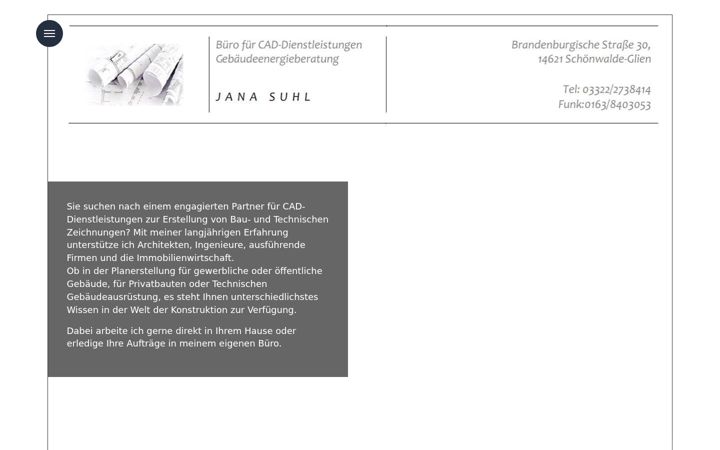 Screenshot of cad-dienstleistungen-berlin.com