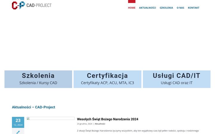 Screenshot ta' cad-project.pl