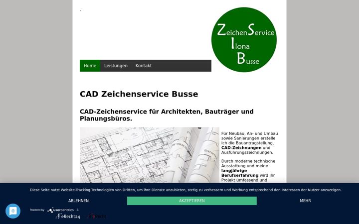 Capture d'écran de cad-zeichenservice-haltern.de