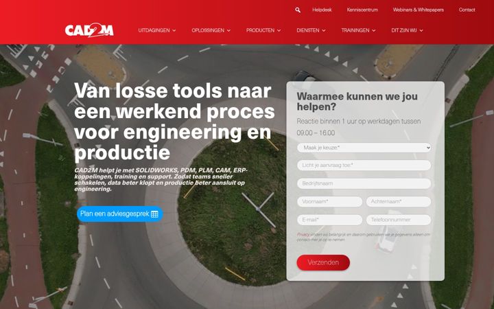 Zrzut ekranu cad2m.nl