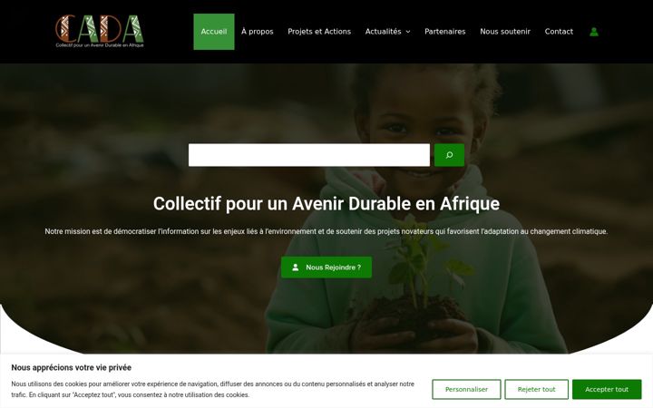 Screenshot of cada-afrique.com
