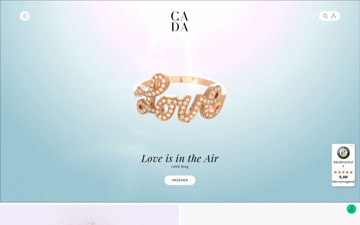 Screenshot of cada.de