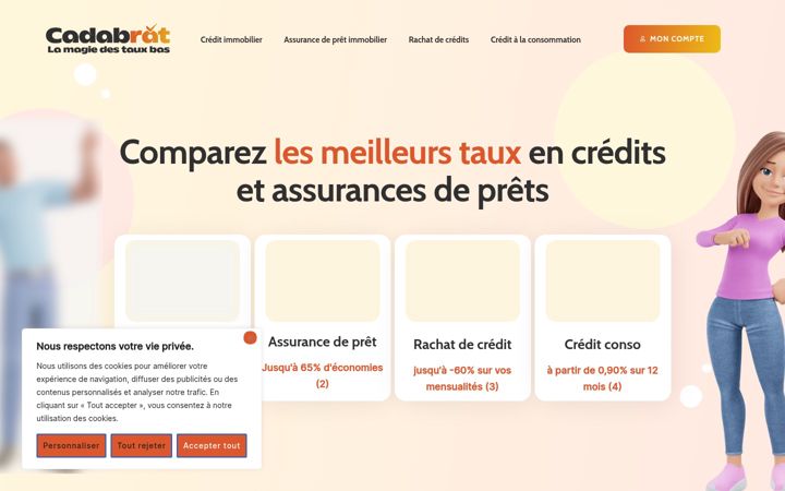 Screenshot of cadabrat.com