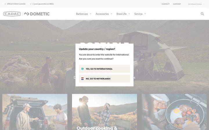 Screenshot von cadacinternational.com