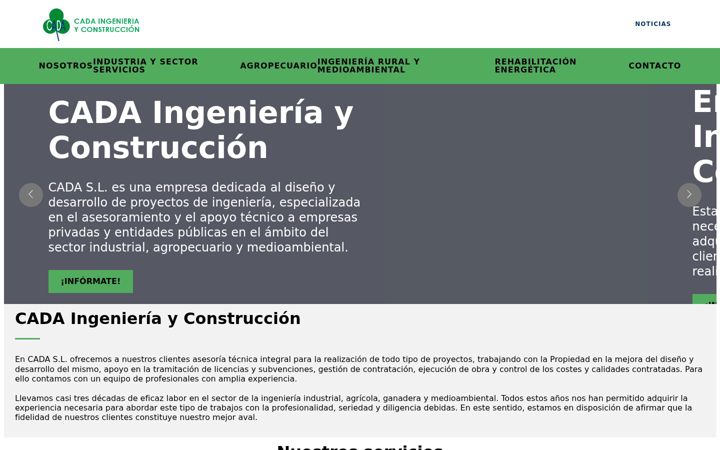 Snímek obrazovky cadaingenieria.com