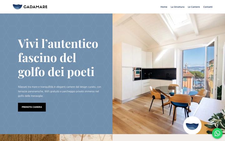 Screenshot of cadamareportovenere.it
