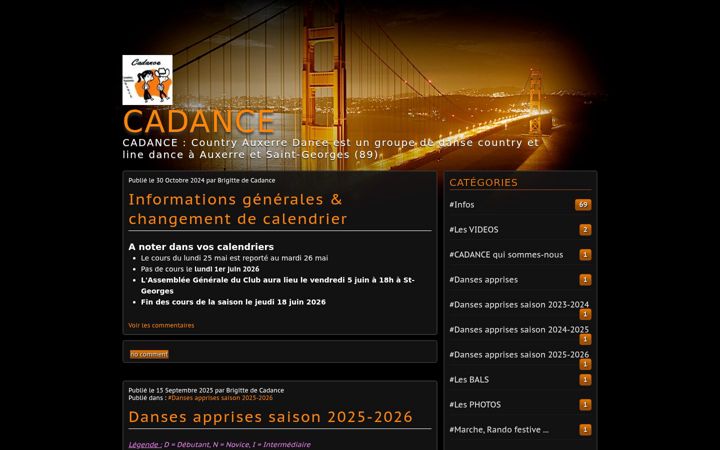Screenshot of cadance.fr