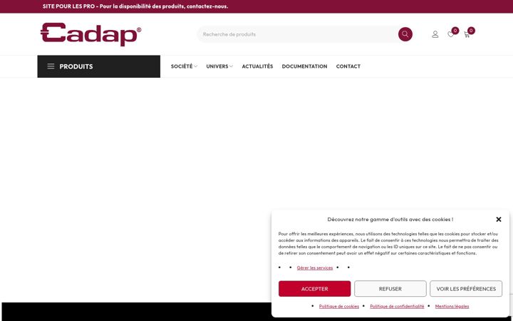 Screenshot of cadap.fr