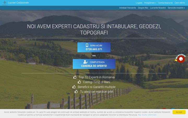 Ekrānuzņēmums no cadastru24.ro