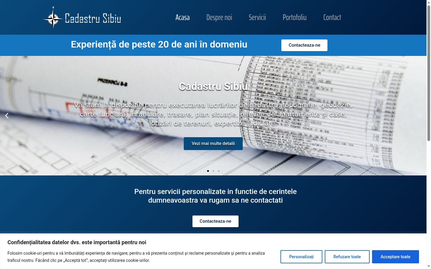 Capture d'écran de la bannière de consentement affichée avant toute interaction