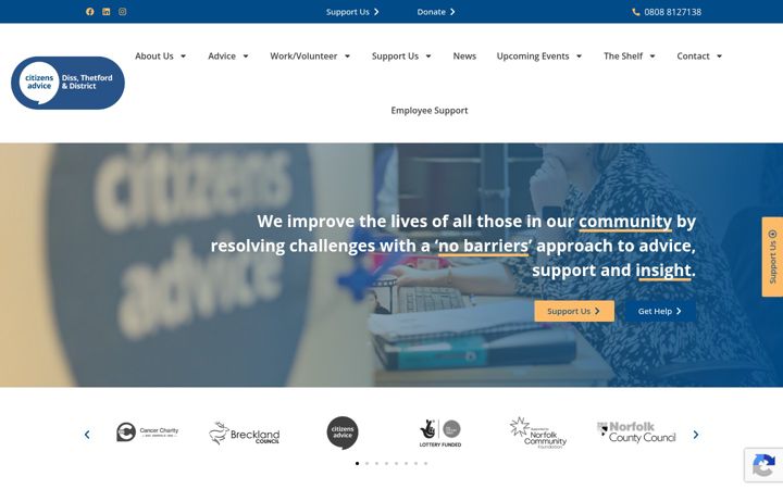Screenshot of cadat.org.uk