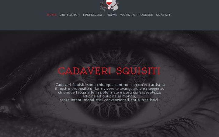 Screenshot of cadaverisquisiti.it