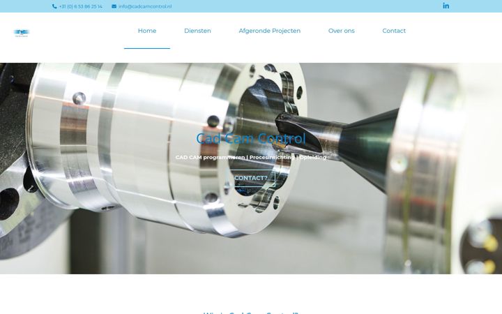 Screenshot of cadcamcontrol.nl